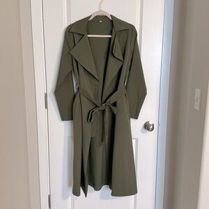 Kahki trench coat